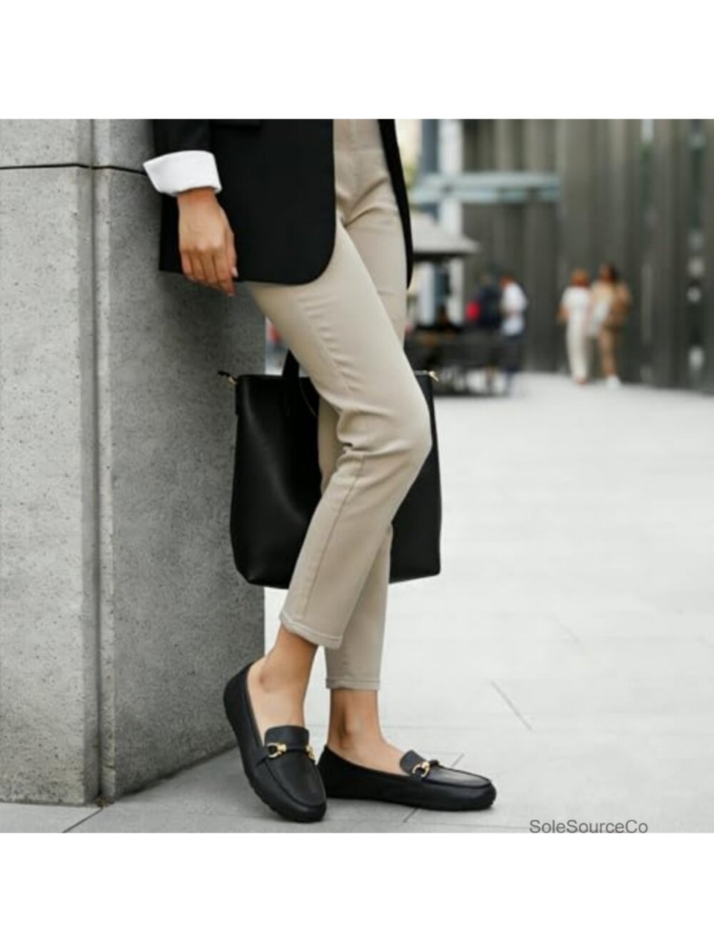 Faux Leather Loafers Slip On Comfortable Work Flats Driving Mocc Penny Loafer - Picture 5 of 6